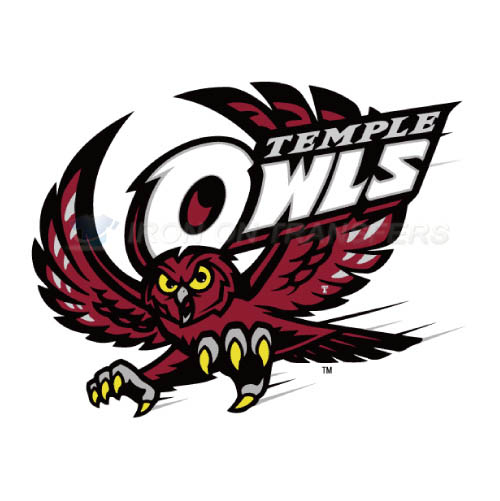 Temple Owls Logo T-shirts Iron On Transfers N6445 - Click Image to Close